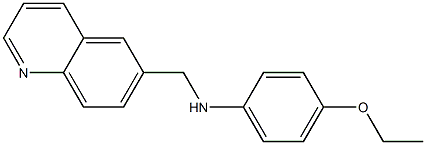 4-ethoxy-N-(quinolin-6-ylmethyl)aniline Struktur