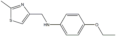 4-ethoxy-N-[(2-methyl-1,3-thiazol-4-yl)methyl]aniline Struktur