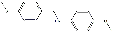 4-ethoxy-N-{[4-(methylsulfanyl)phenyl]methyl}aniline Struktur