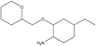 4-ethyl-2-(oxan-2-ylmethoxy)cyclohexan-1-amine Struktur