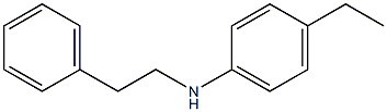 4-ethyl-N-(2-phenylethyl)aniline Struktur