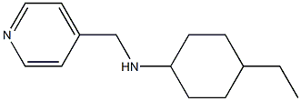 4-ethyl-N-(pyridin-4-ylmethyl)cyclohexan-1-amine Struktur