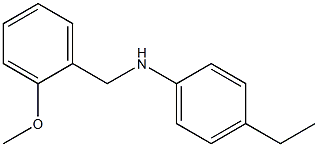 4-ethyl-N-[(2-methoxyphenyl)methyl]aniline Struktur