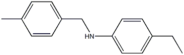 4-ethyl-N-[(4-methylphenyl)methyl]aniline Struktur