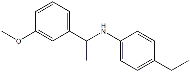 4-ethyl-N-[1-(3-methoxyphenyl)ethyl]aniline Struktur