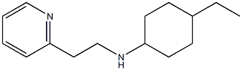 4-ethyl-N-[2-(pyridin-2-yl)ethyl]cyclohexan-1-amine Struktur