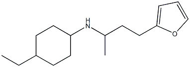 4-ethyl-N-[4-(furan-2-yl)butan-2-yl]cyclohexan-1-amine Struktur