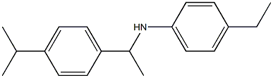 4-ethyl-N-{1-[4-(propan-2-yl)phenyl]ethyl}aniline Struktur