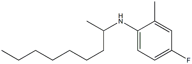 4-fluoro-2-methyl-N-(nonan-2-yl)aniline Struktur