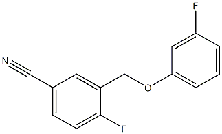 4-fluoro-3-(3-fluorophenoxymethyl)benzonitrile Struktur