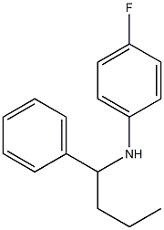 4-fluoro-N-(1-phenylbutyl)aniline Struktur