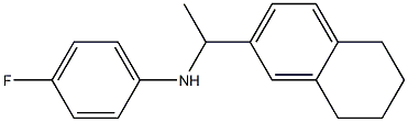 4-fluoro-N-[1-(5,6,7,8-tetrahydronaphthalen-2-yl)ethyl]aniline Struktur