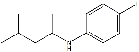 4-iodo-N-(4-methylpentan-2-yl)aniline Struktur