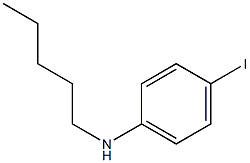 4-iodo-N-pentylaniline Struktur