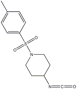 4-isocyanato-1-[(4-methylphenyl)sulfonyl]piperidine Struktur