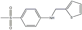 4-methanesulfonyl-N-(thiophen-2-ylmethyl)aniline Struktur