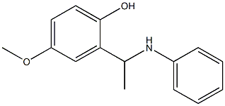 4-methoxy-2-[1-(phenylamino)ethyl]phenol Struktur