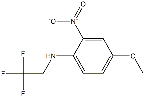 4-methoxy-2-nitro-N-(2,2,2-trifluoroethyl)aniline Struktur