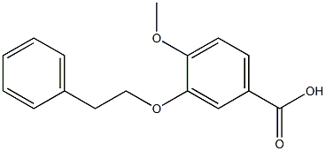 4-methoxy-3-(2-phenylethoxy)benzoic acid Struktur