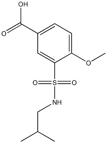 4-methoxy-3-[(2-methylpropyl)sulfamoyl]benzoic acid Struktur