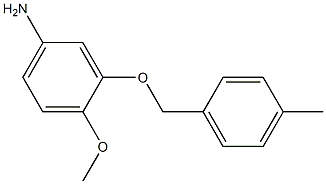 4-methoxy-3-[(4-methylbenzyl)oxy]aniline Struktur