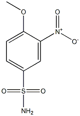 4-methoxy-3-nitrobenzenesulfonamide Struktur