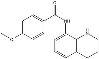 4-methoxy-N-(1,2,3,4-tetrahydroquinolin-8-yl)benzamide Struktur