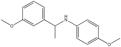 4-methoxy-N-[1-(3-methoxyphenyl)ethyl]aniline Struktur