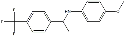 4-methoxy-N-{1-[4-(trifluoromethyl)phenyl]ethyl}aniline Struktur