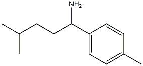 4-methyl-1-(4-methylphenyl)pentan-1-amine Struktur