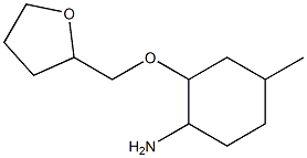 4-methyl-2-(oxolan-2-ylmethoxy)cyclohexan-1-amine Struktur