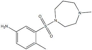 4-methyl-3-[(4-methyl-1,4-diazepane-1-)sulfonyl]aniline Struktur