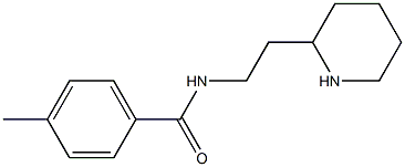 4-methyl-N-(2-piperidin-2-ylethyl)benzamide Struktur