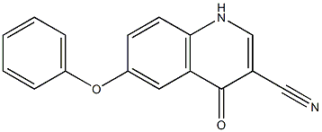 4-oxo-6-phenoxy-1,4-dihydroquinoline-3-carbonitrile Struktur