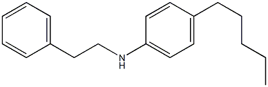 4-pentyl-N-(2-phenylethyl)aniline Struktur