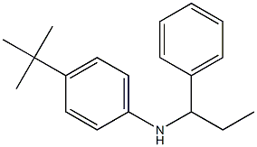 4-tert-butyl-N-(1-phenylpropyl)aniline Struktur