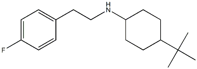 4-tert-butyl-N-[2-(4-fluorophenyl)ethyl]cyclohexan-1-amine Struktur