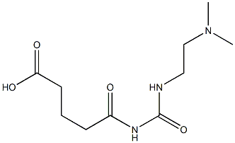 5-({[2-(dimethylamino)ethyl]carbamoyl}amino)-5-oxopentanoic acid Struktur