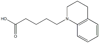 5-(1,2,3,4-tetrahydroquinolin-1-yl)pentanoic acid Struktur