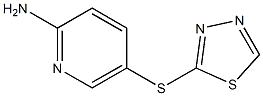 5-(1,3,4-thiadiazol-2-ylsulfanyl)pyridin-2-amine Struktur