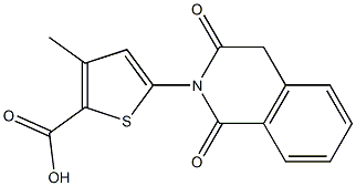 5-(1,3-dioxo-1,2,3,4-tetrahydroisoquinolin-2-yl)-3-methylthiophene-2-carboxylic acid Struktur