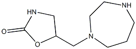 5-(1,4-diazepan-1-ylmethyl)-1,3-oxazolidin-2-one Struktur