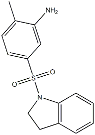 5-(2,3-dihydro-1H-indole-1-sulfonyl)-2-methylaniline Struktur