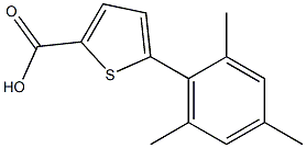 5-(2,4,6-trimethylphenyl)thiophene-2-carboxylic acid Struktur