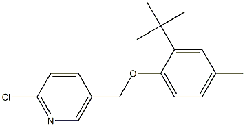 5-(2-tert-butyl-4-methylphenoxymethyl)-2-chloropyridine Struktur