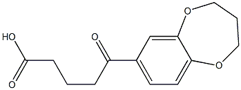 5-(3,4-dihydro-2H-1,5-benzodioxepin-7-yl)-5-oxopentanoic acid Struktur