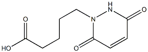 5-(3,6-dioxo-1,2,3,6-tetrahydropyridazin-1-yl)pentanoic acid Struktur