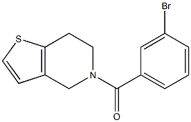 5-(3-bromobenzoyl)-4,5,6,7-tetrahydrothieno[3,2-c]pyridine Struktur