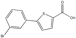 5-(3-bromophenyl)thiophene-2-carboxylic acid Struktur