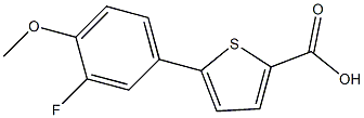 5-(3-fluoro-4-methoxyphenyl)thiophene-2-carboxylic acid Struktur